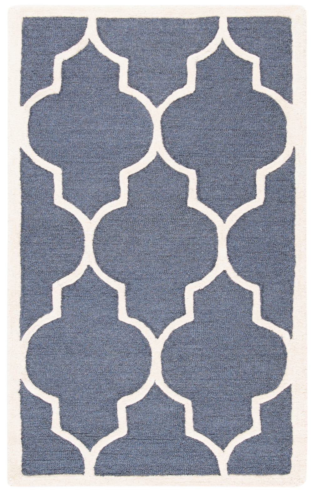 Tapis laine gris 122