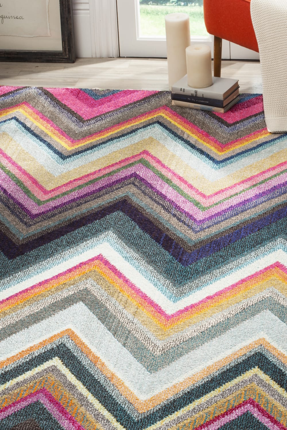 Alfombra boho chic de polipropileno multicolor, 122 x 170 cm - Maisons du Monde