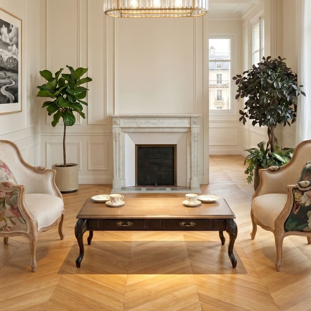 Rechteckiger Couchtisch aus Eiche Schwarz - Maisons Du Monde