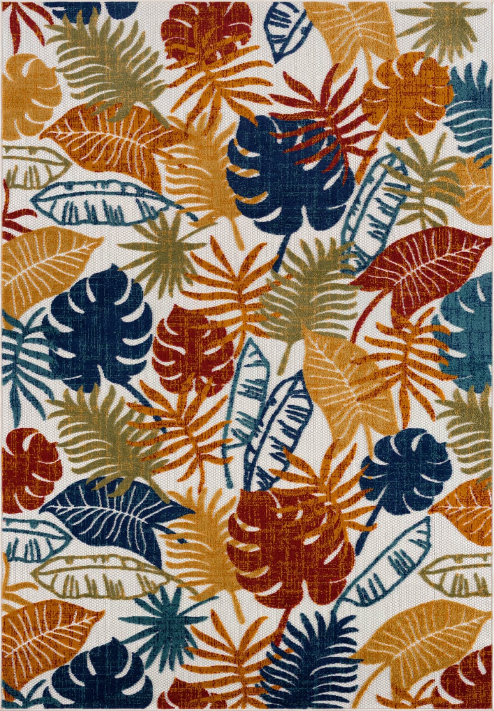 Tapis extérieur  multicolore au motif exotique 200x290