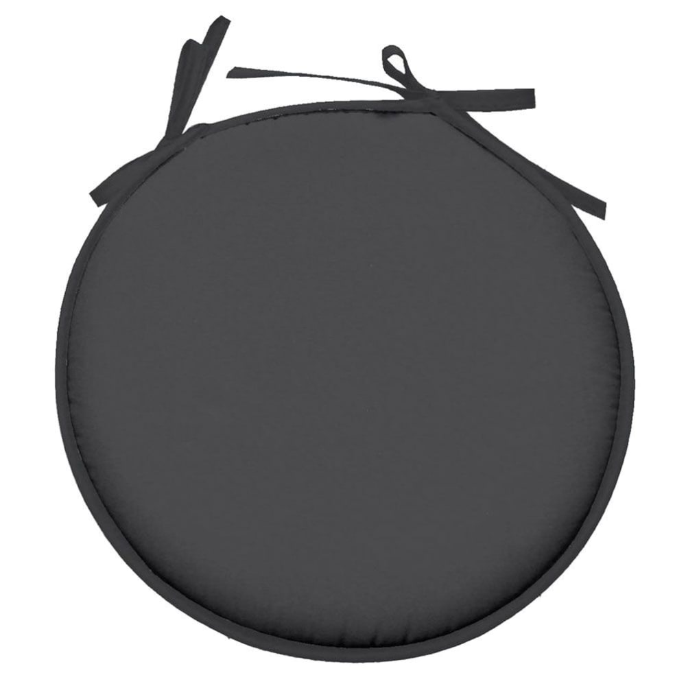 Galette de chaise polyester anthracite D40cm