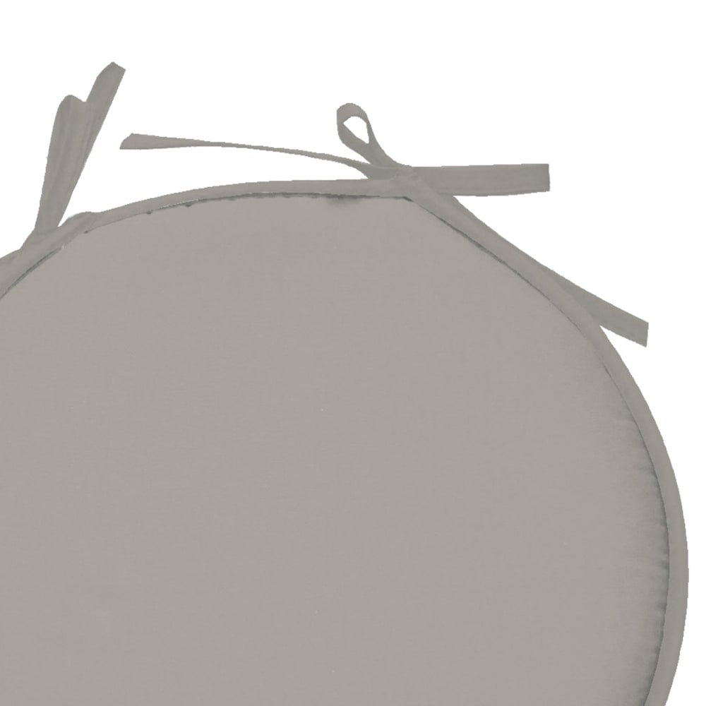 Galette de chaise polyester lin D40cm — vue 4