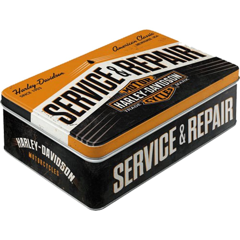 NOSTALGIC ART Grande boite Harley Davidson En métal Dim : 23 x 16 x 7.5 cm