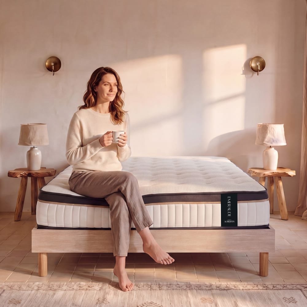 Ensemble matelas h24 sommier 140x190 - Maisons du Monde