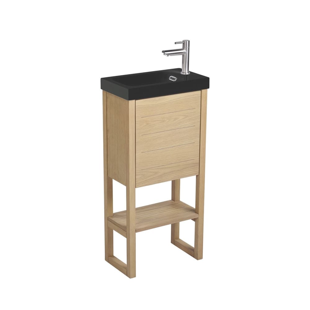 Meuble lave-mains  avec vasque noire