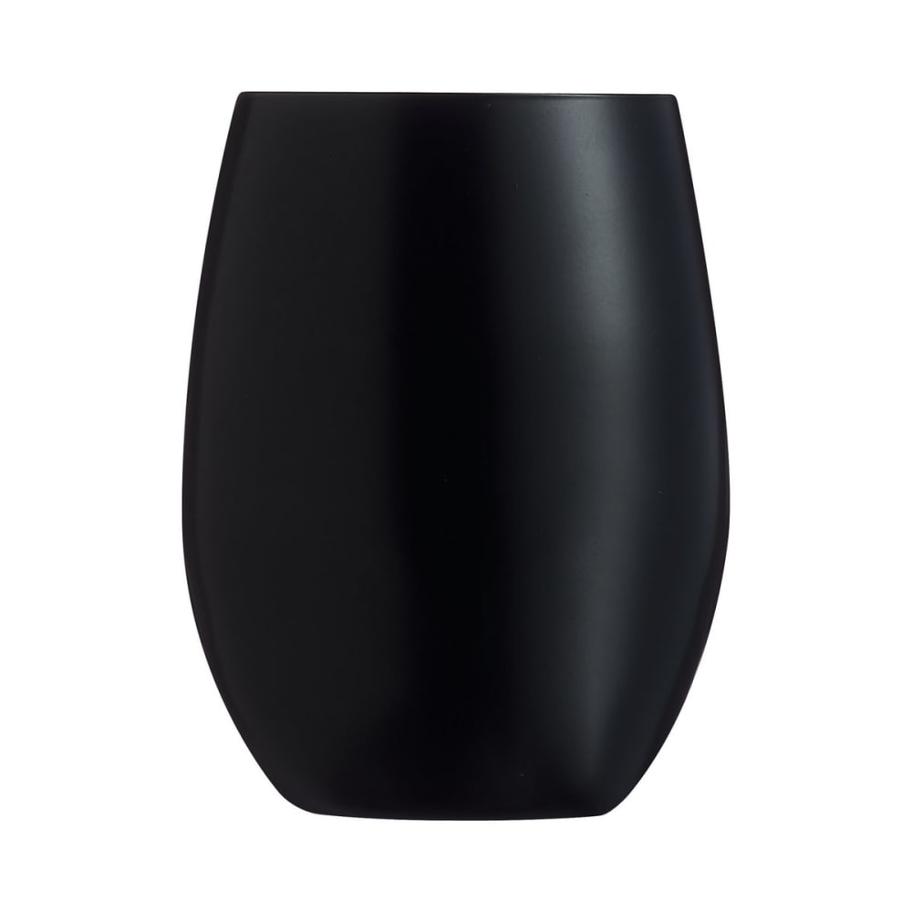6 verres à eau noirs 36cl