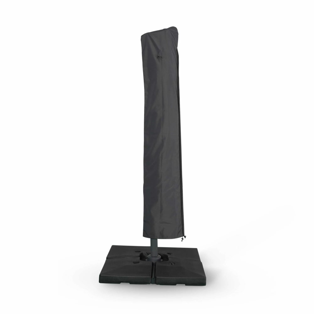 Housse pour parasol en polyester gris foncé