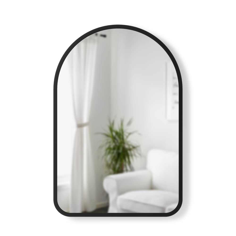 Umbra Gebogener Wandspiegel 62x93cm style modern Schwarz Glas
