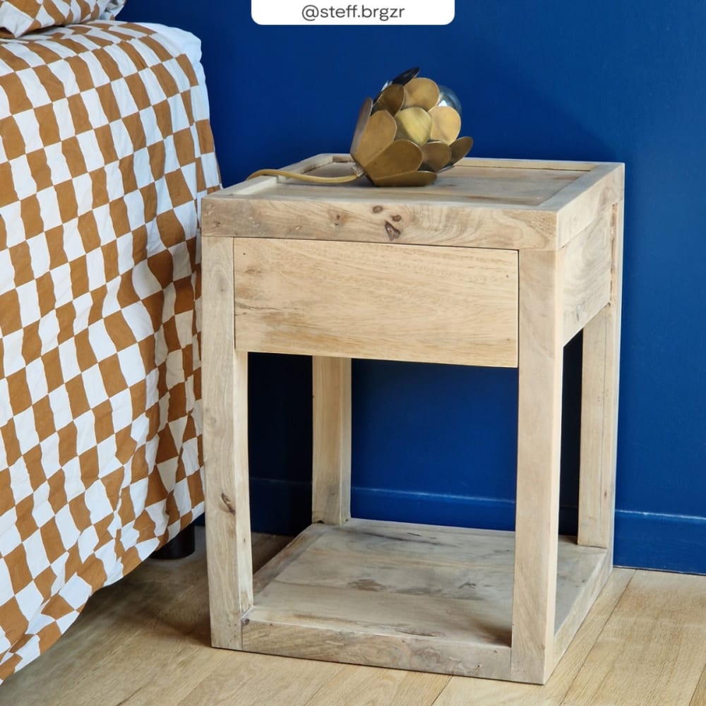 Nachttisch mit 1 Schublade aus Mangoholz - Maisons Du Monde