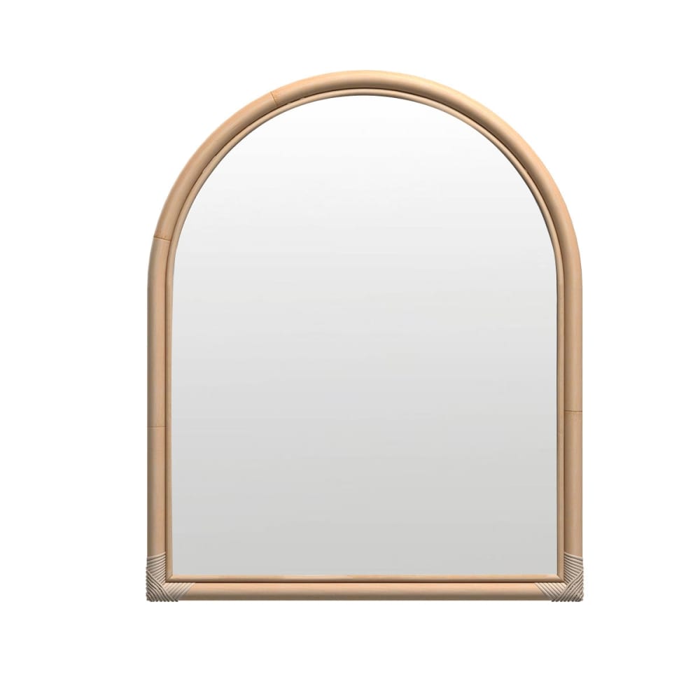 Miroir en rotin naturel