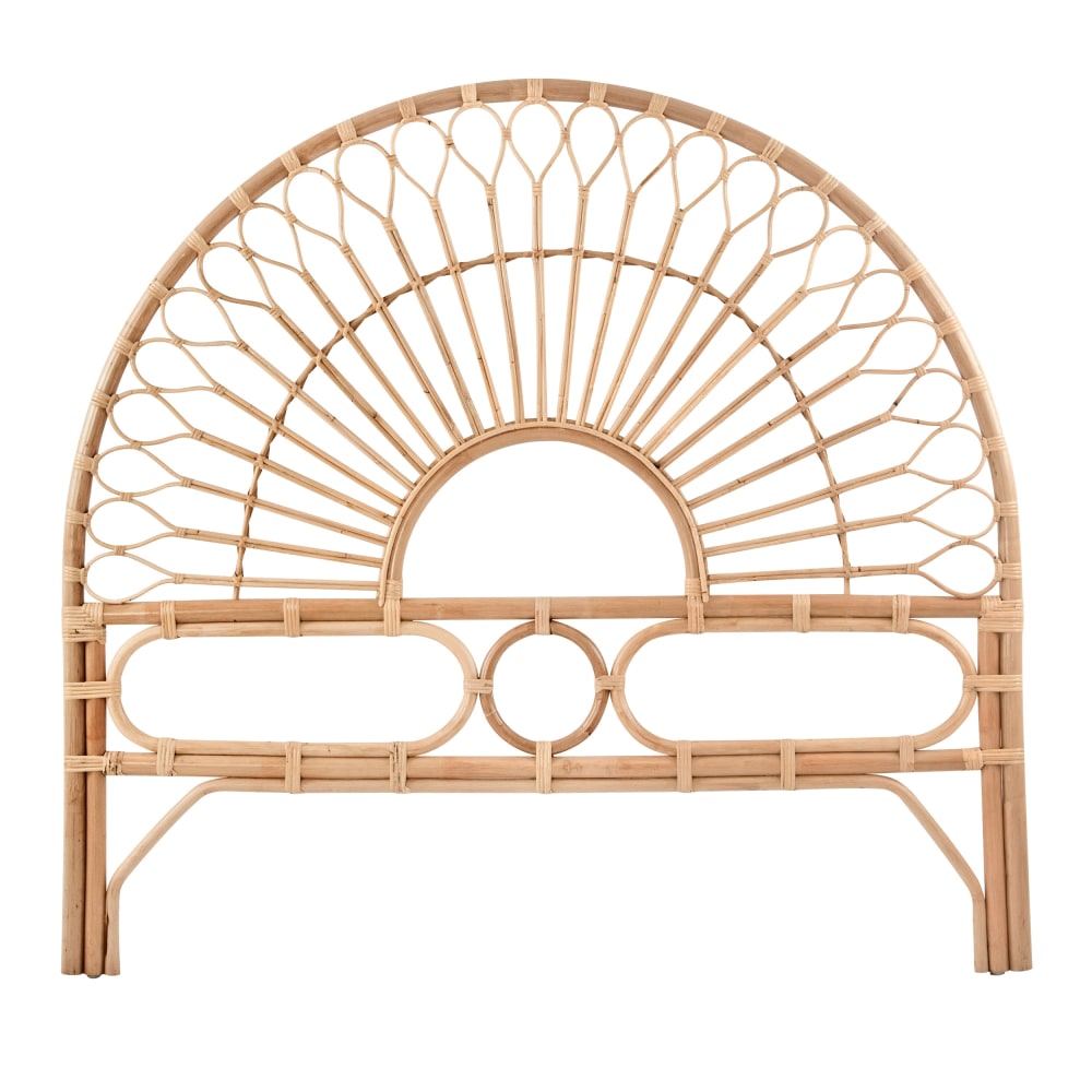Tête de lit 140 cm en rotin naturel