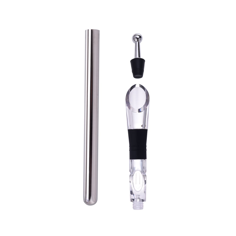 Laguiole Rafraîchisseur de vin en inox et verre et plastique style contemporain Gris