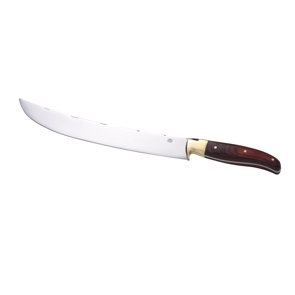 Laguiole Sabre à champagne en pakka style contemporain Marron Bois