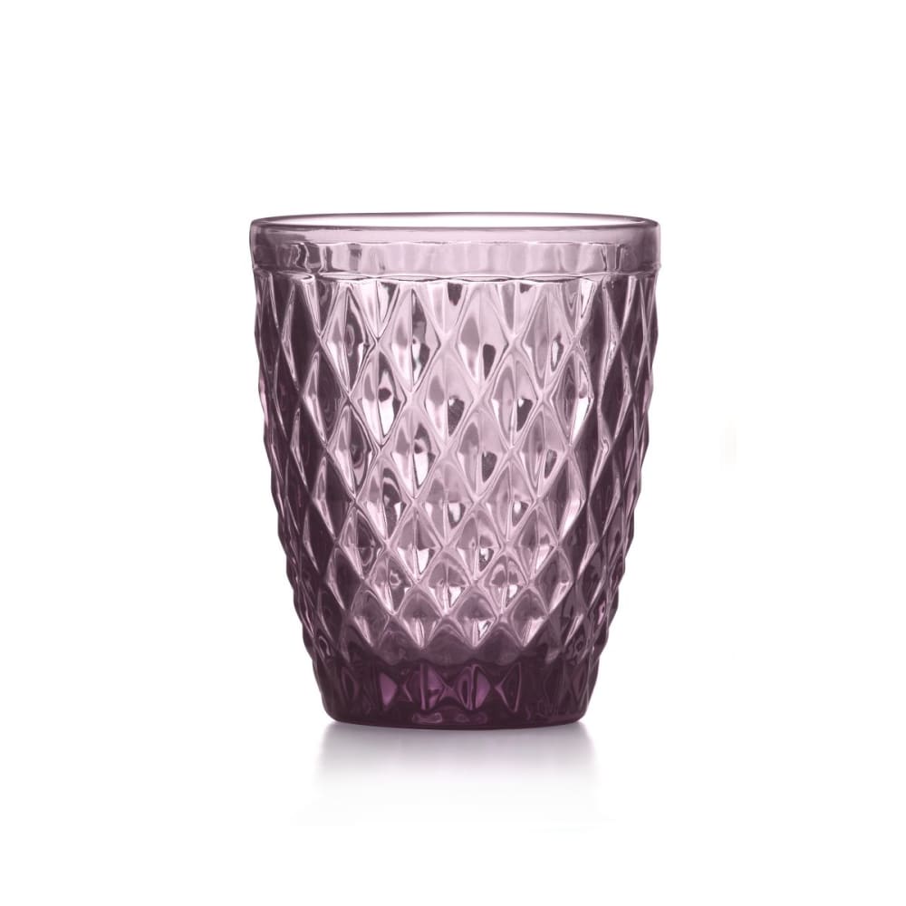 Gobelets en verre pressé pourpre