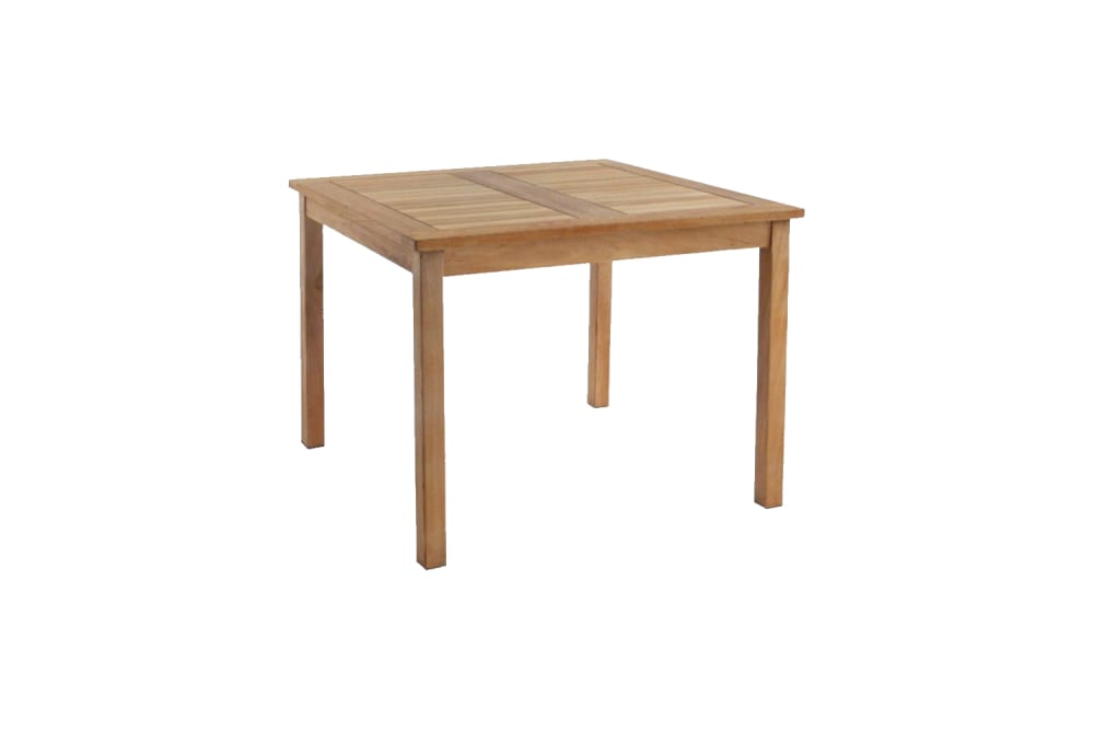Table de jardin carrée Teck