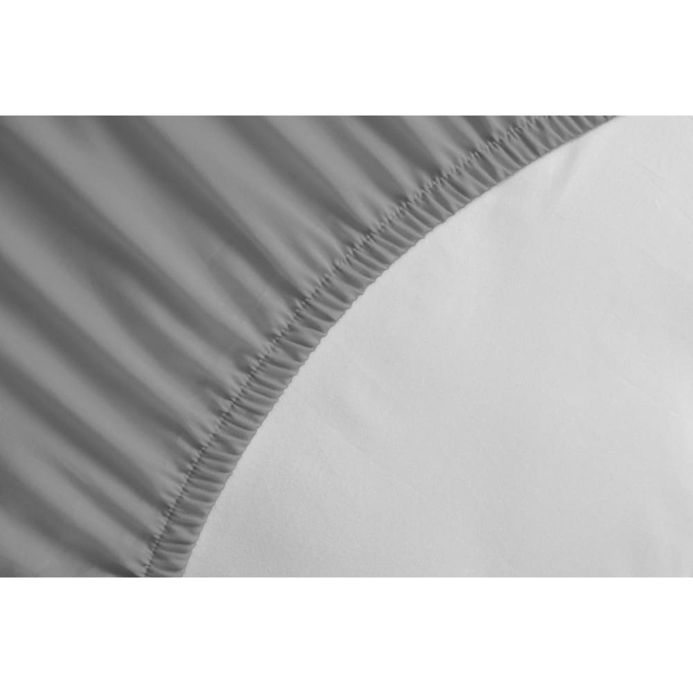 Drap Housse bonnet 25cm coton gris 90x190 cm - Maisons du Monde