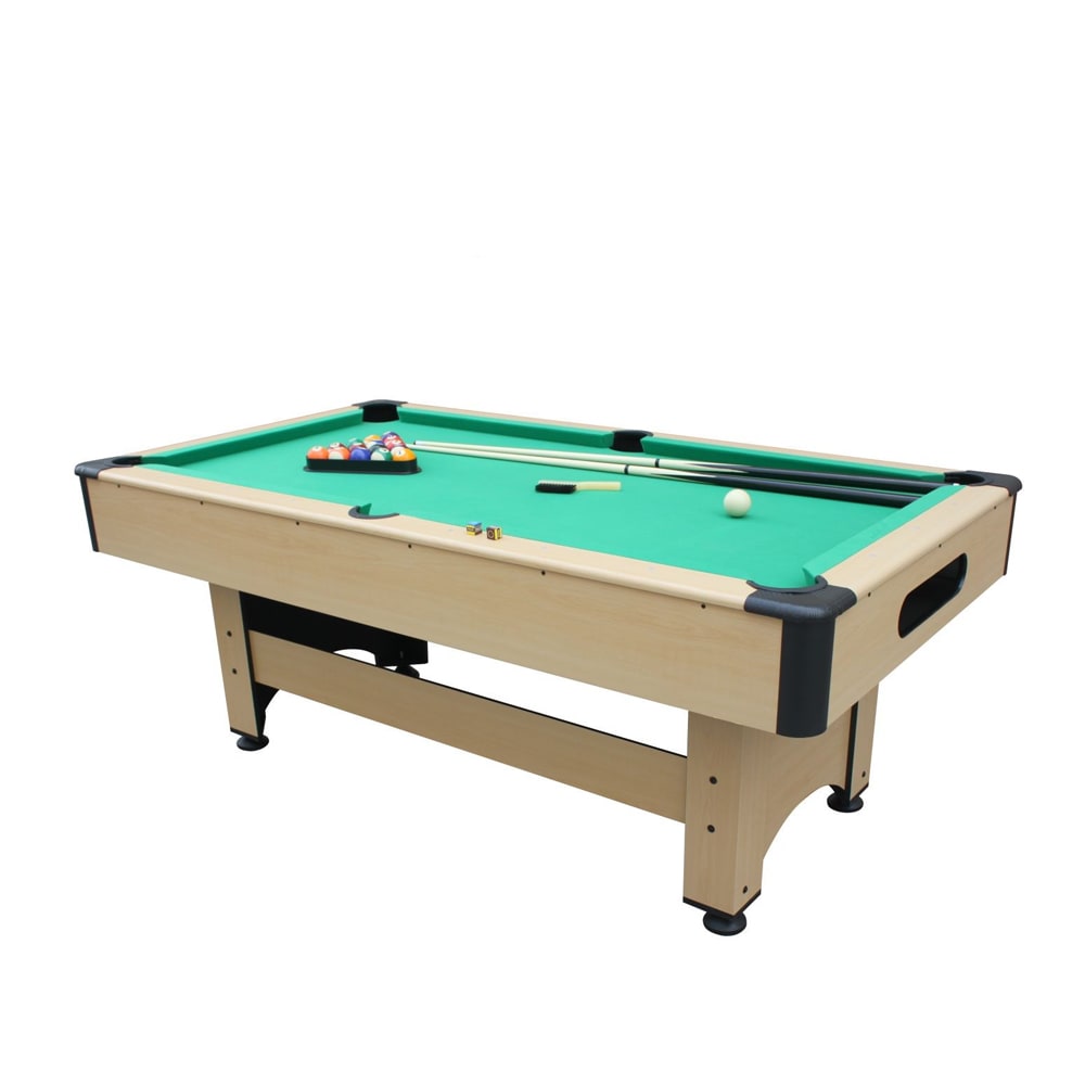 Concept Usine American Pooltisch aus Holz mit Zubehör inklusive style modern Braun Spanplatte
