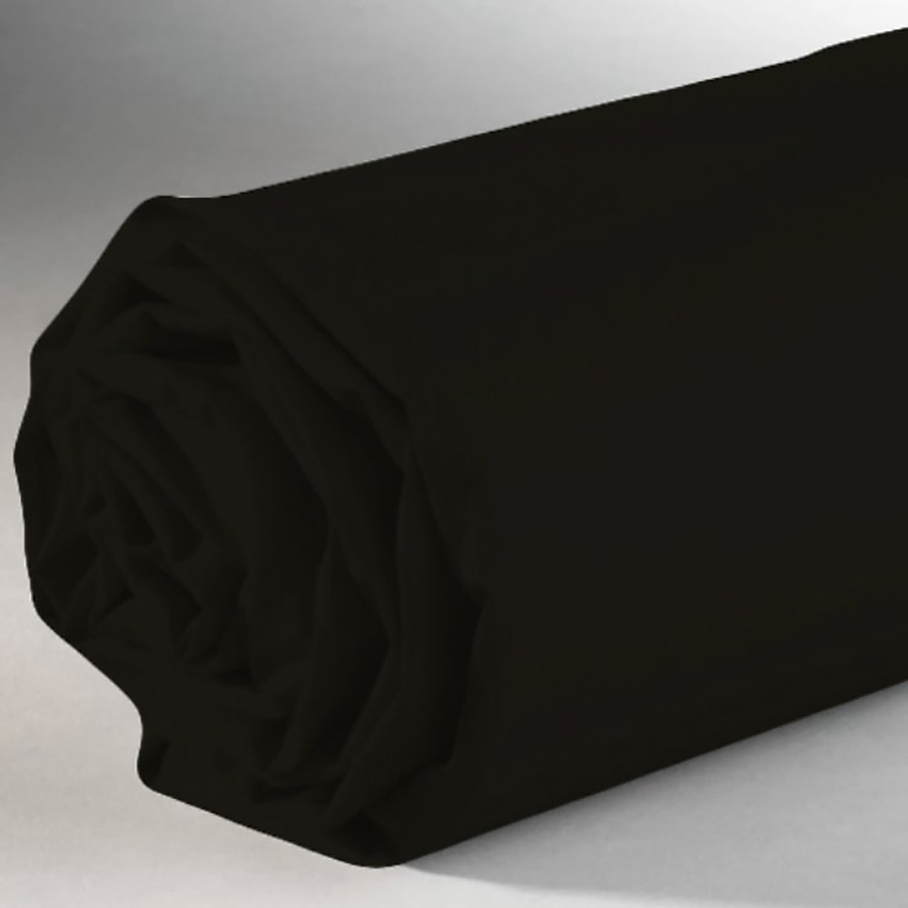 Drap housse coton noir 90x190 cm - Maisons du Monde