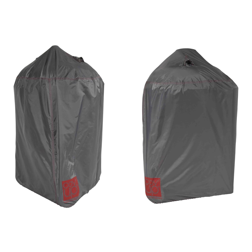 Oviala Housse de protection pour barbecue rond 70 x 80 cm Gris Pes - Polyester