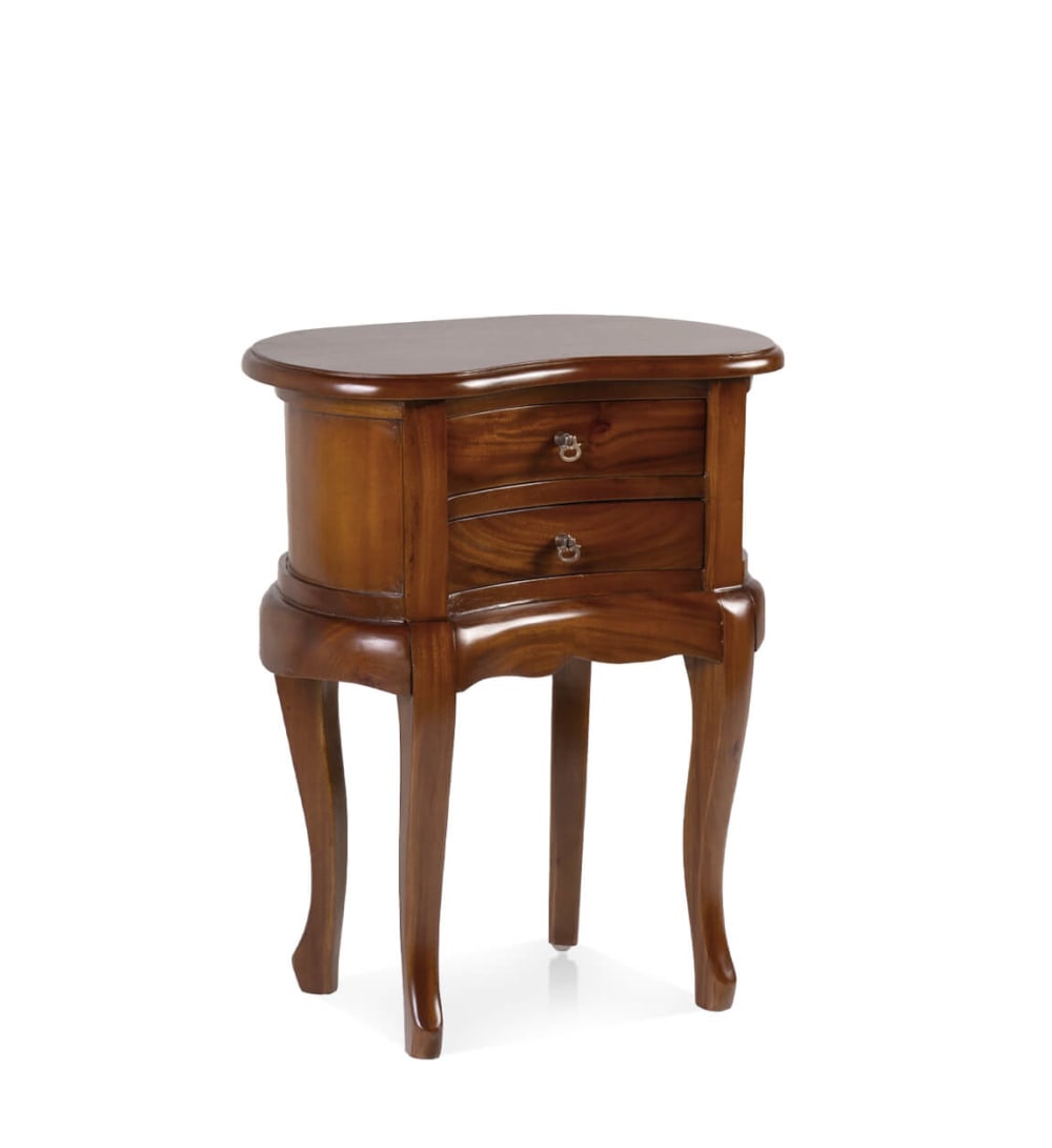 Mesita de noche de madera marrón anch. 50 cm