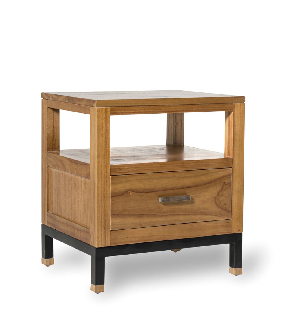 MOYCOR Nachttisch aus Holz, L 50 cm, braun style industrial - Holz
