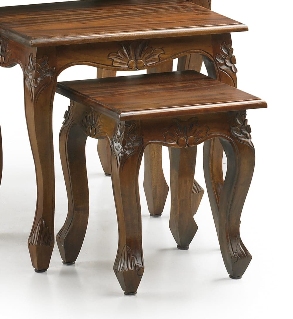 Set di 3 tavoli in legno marrone L 60 cm - MOYCOR