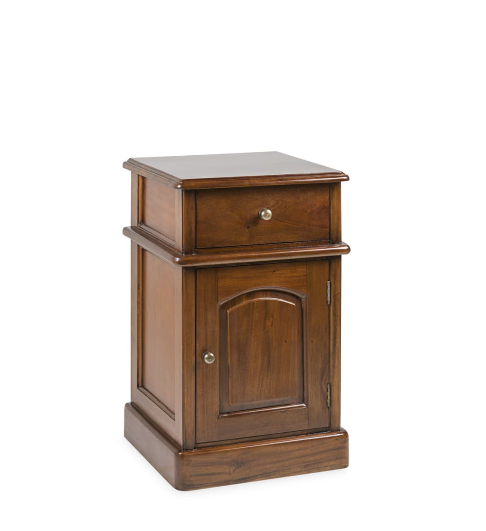 Comodino in legno marrone L 40 cm - Modello Vintage - LEGNO
