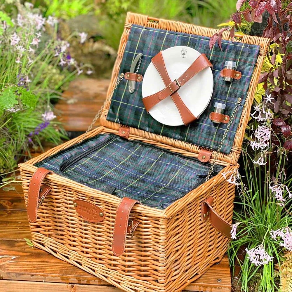 Panier pique-nique vert 2 personnes