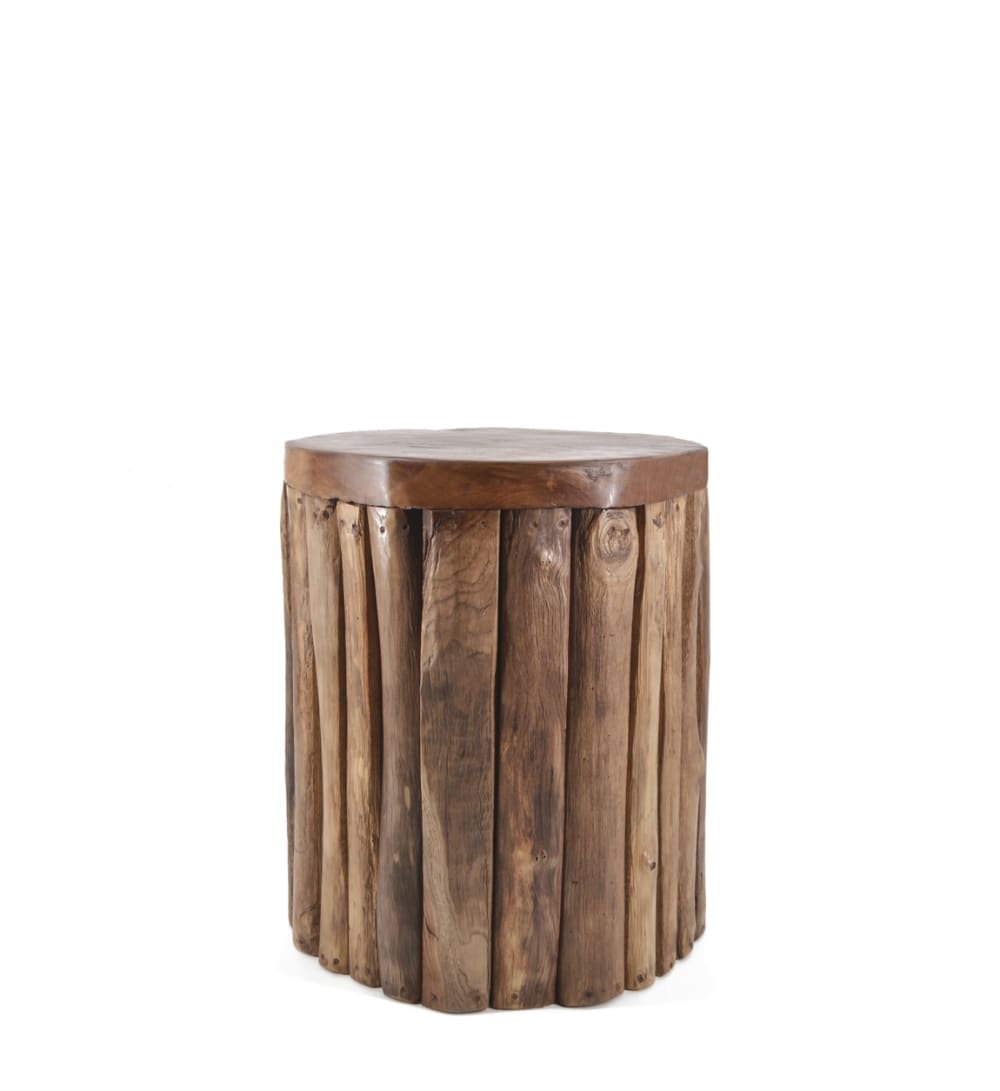 tabouret en bois marron