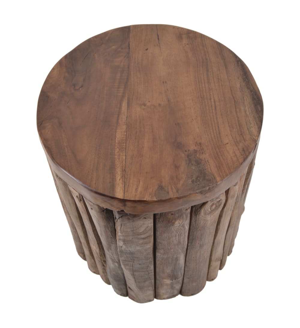 Taburete de madera marrón - Maisons du Monde