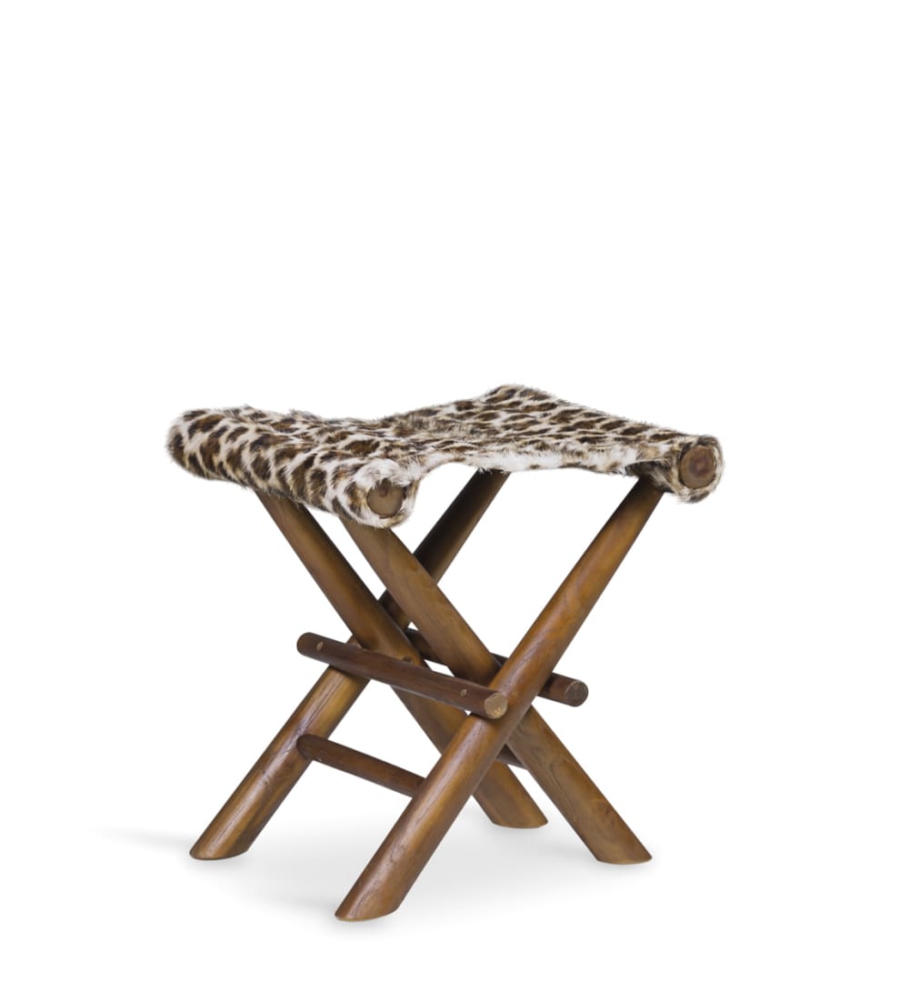 tabouret en bois marron
