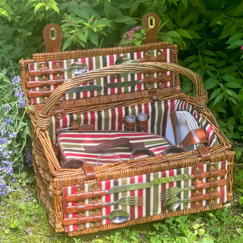 Panier pique-nique Montmartre 4 personnes en osier naturel