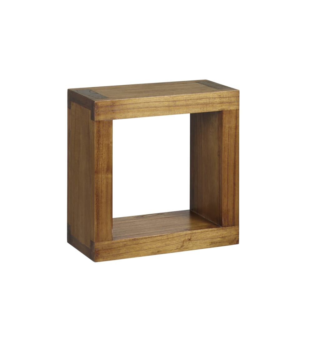 Estante de madera marrón 40x40 cm