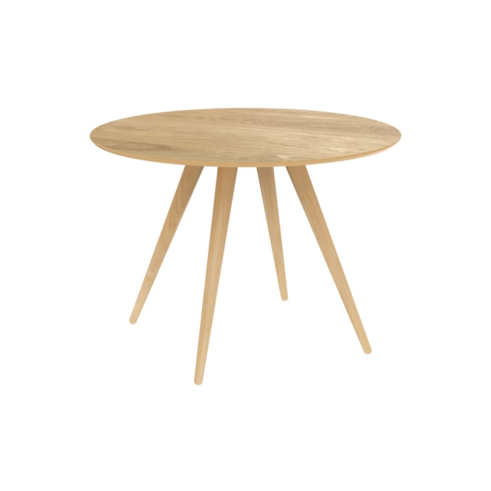 Tavolo rotondo 4 persone in legno chiaro naturale d105 cm - Modello Vintage - LEGNO