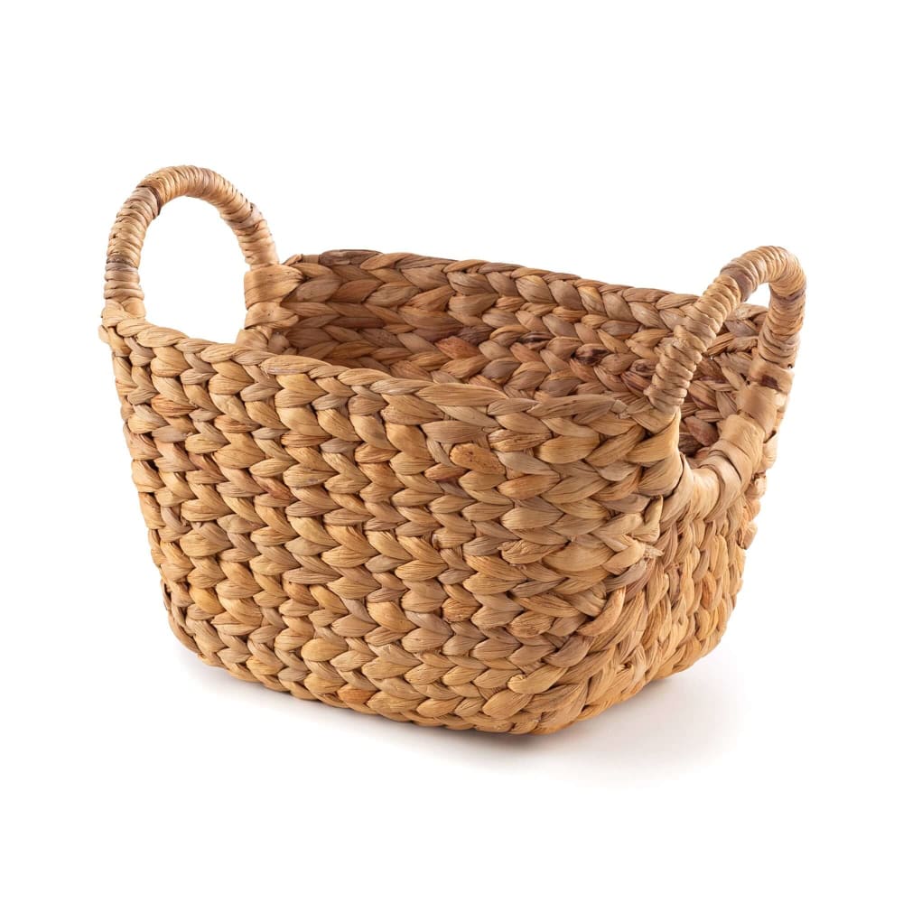 Panier de rangement en jacinthe d'eau tressée 40x23cm