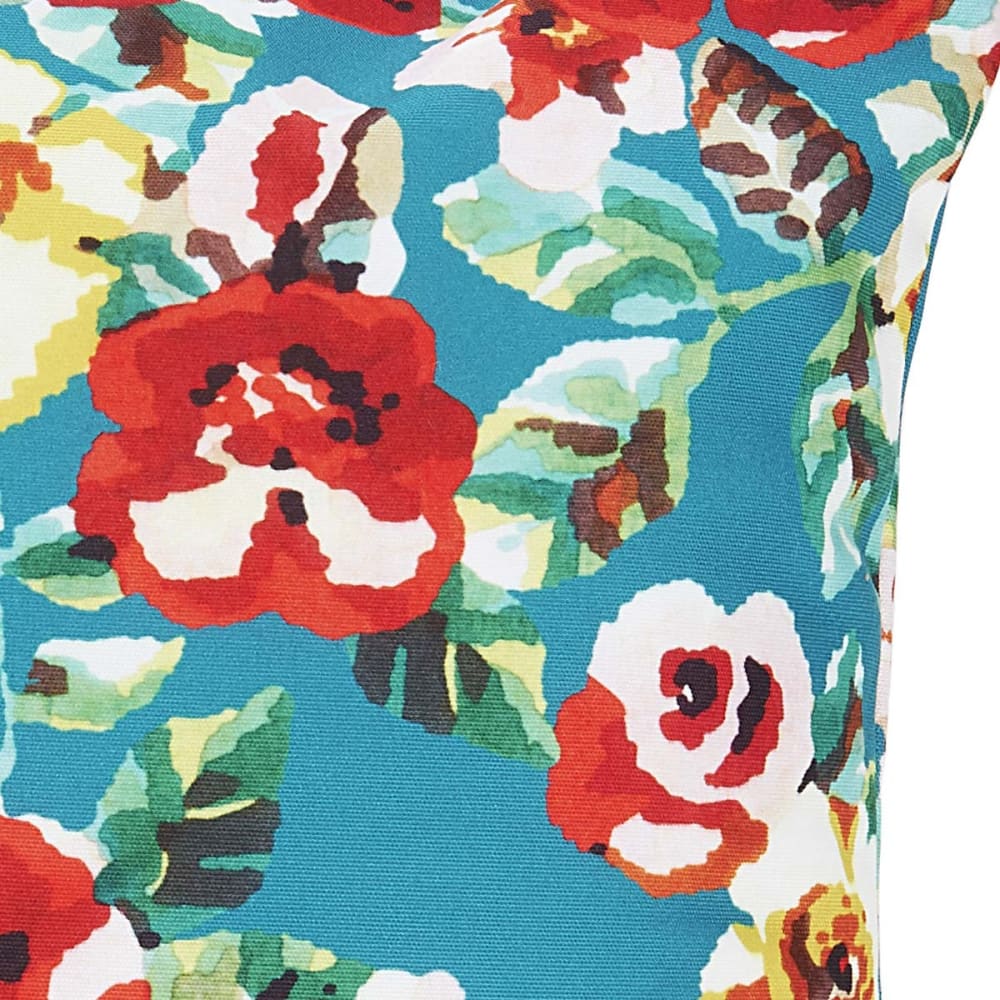 Copricuscino da esterno con stampa floreale verde 60x60 - Vent de