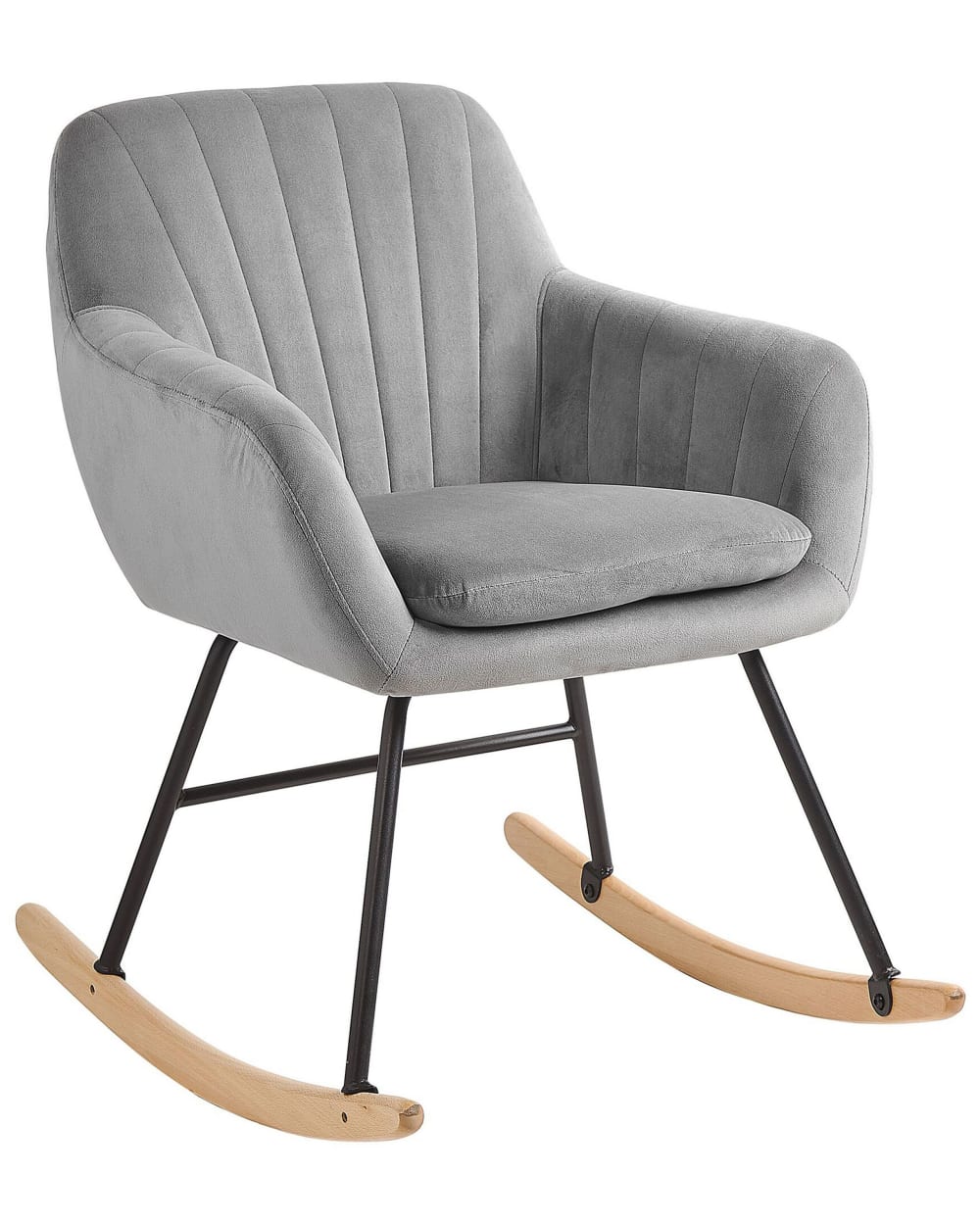 fauteuil à bascule velours