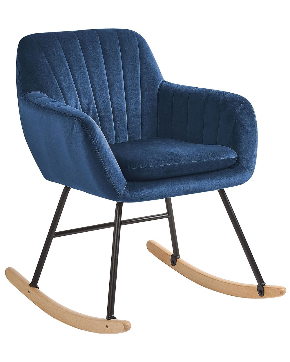 Schaukelsessel Samtstoff Marineblau