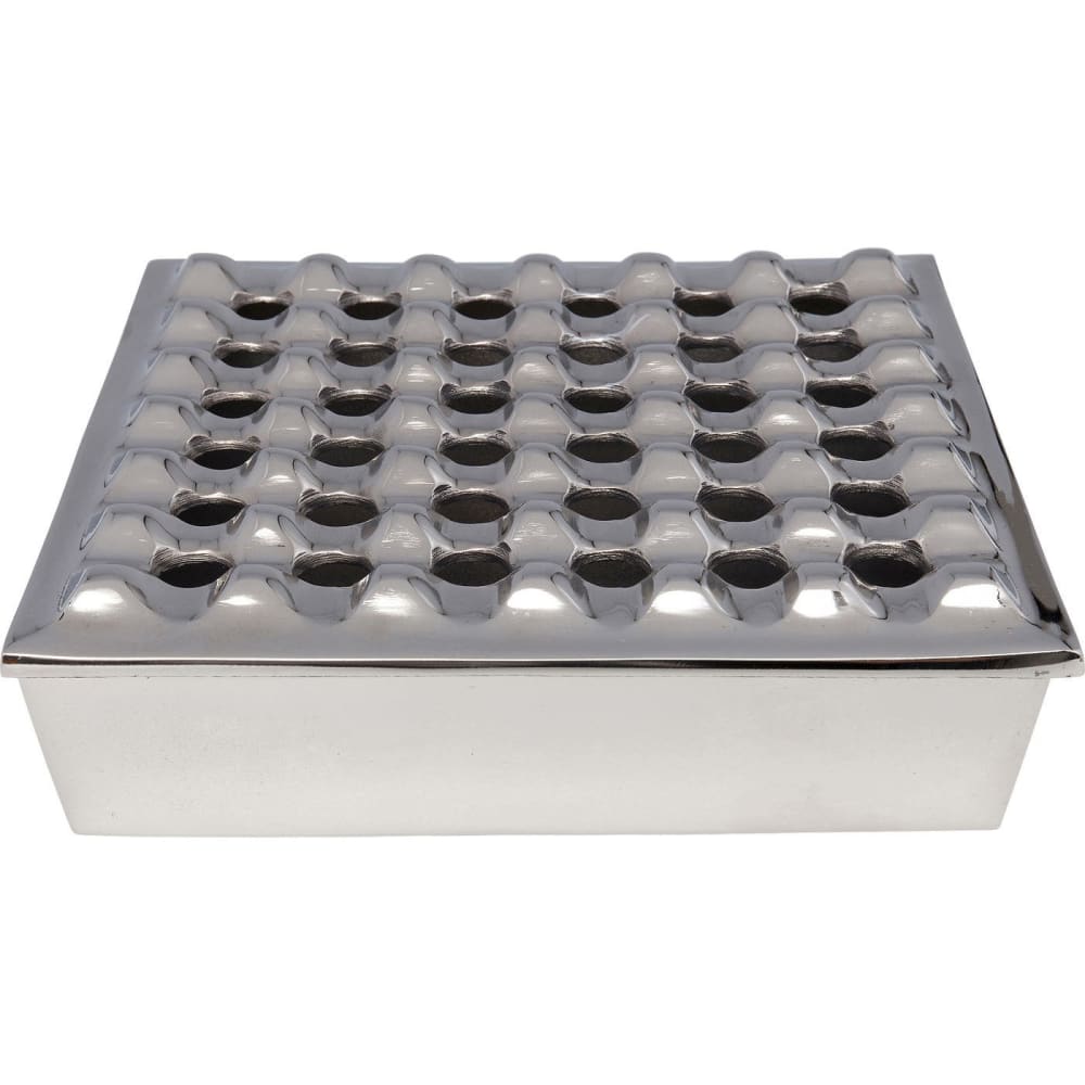 cendrier carré en aluminium