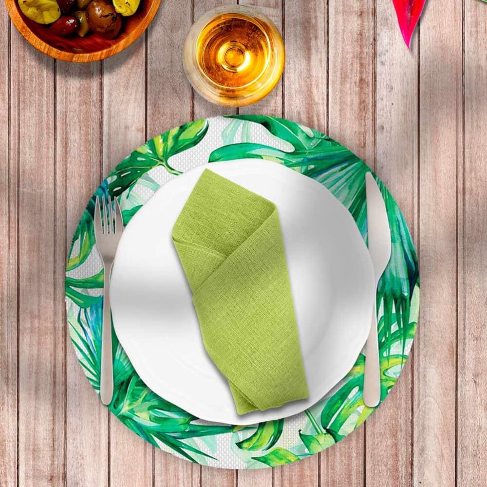 Set de table rond feuilles D38 - Maisons du Monde