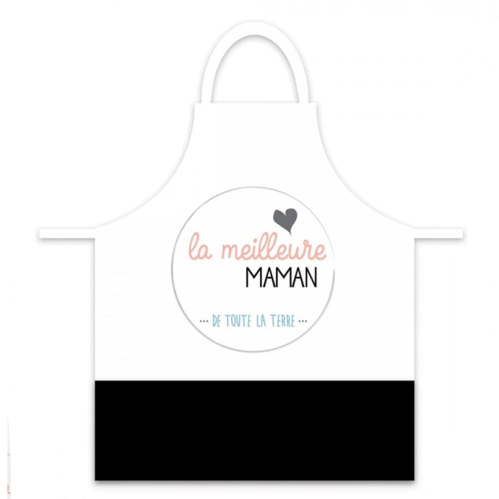 Tablier adulte à nouer en coton meilleure maman