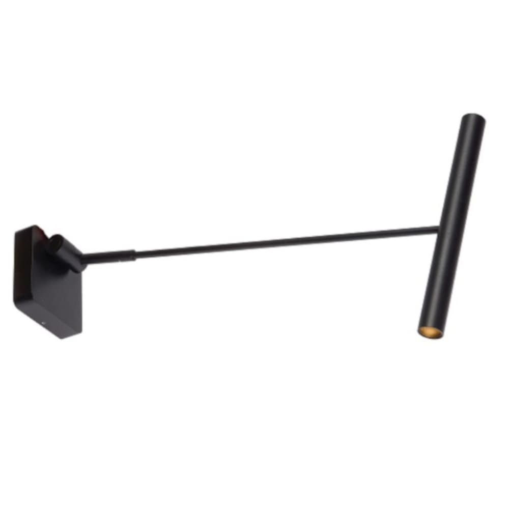 Lucide Applique murale intérieure led en aluminium noir D2,5cm style contemporain