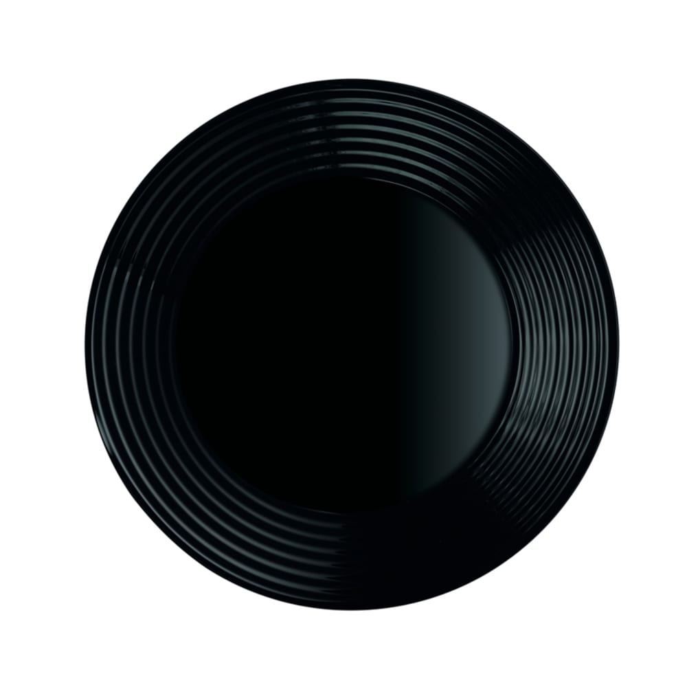Assiette creuse ondulée noire D23cm