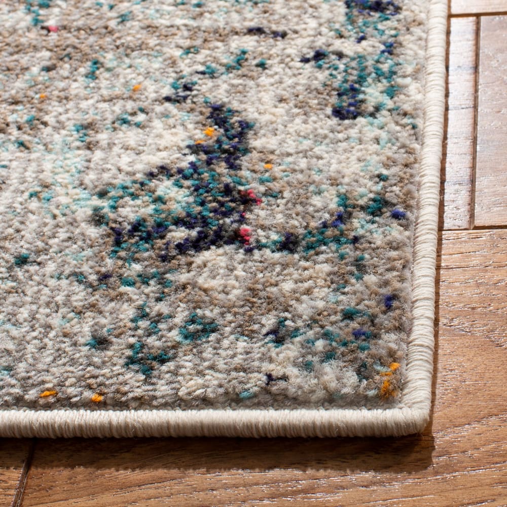 Tapis contemporain en polypropylène gris/beige, 122 x 183 cm — vue 4