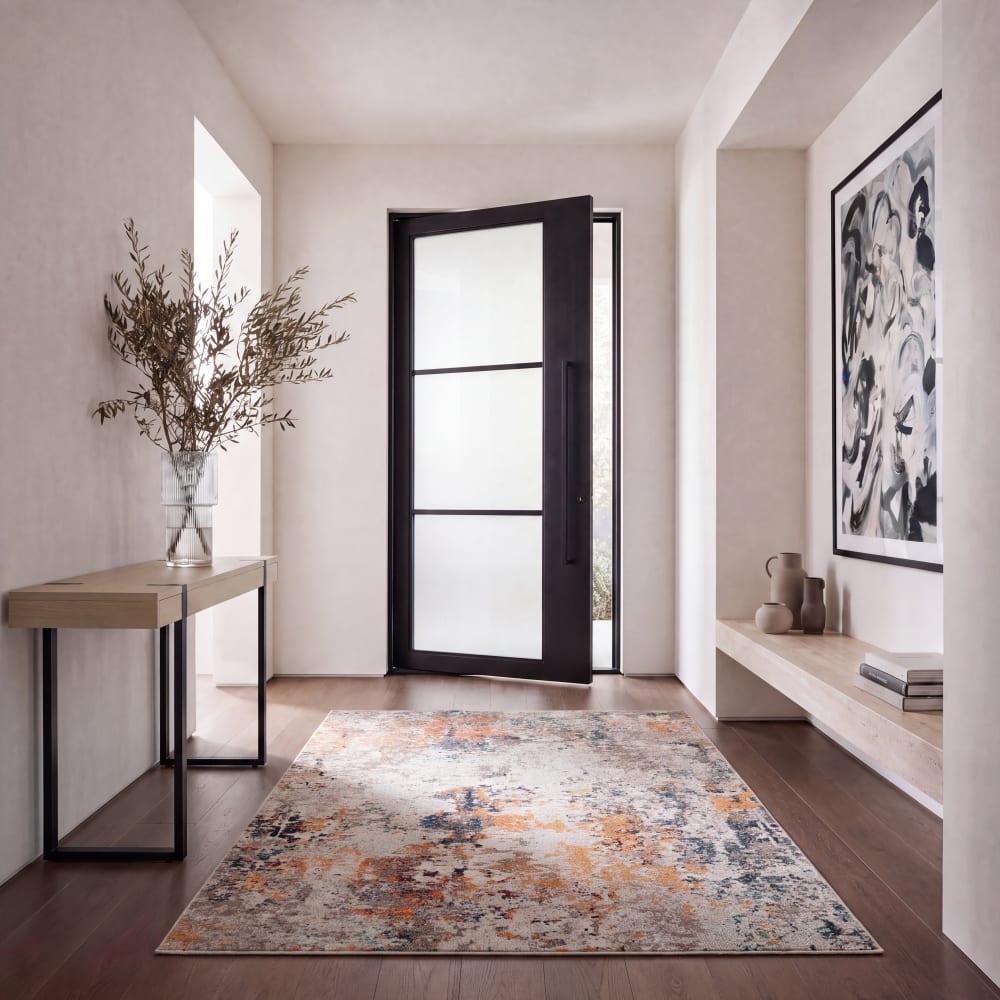 Safavieh Zeitgenössische Polypropylen-Teppich in Grau/Beige, 160 x 229 cm style modern Grau Pp - Polypropylen