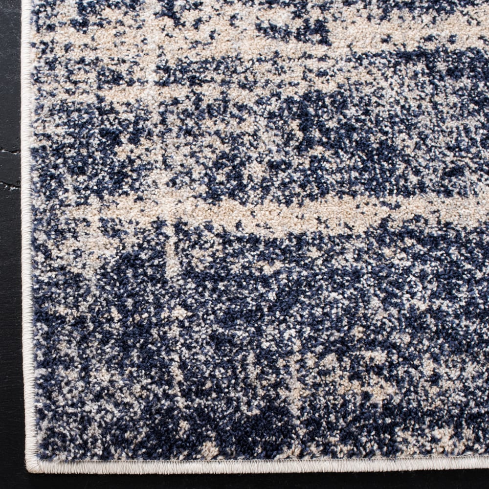 Tapis contemporain en polypropylène or/bleu, 91 x 152 cm — vue 3