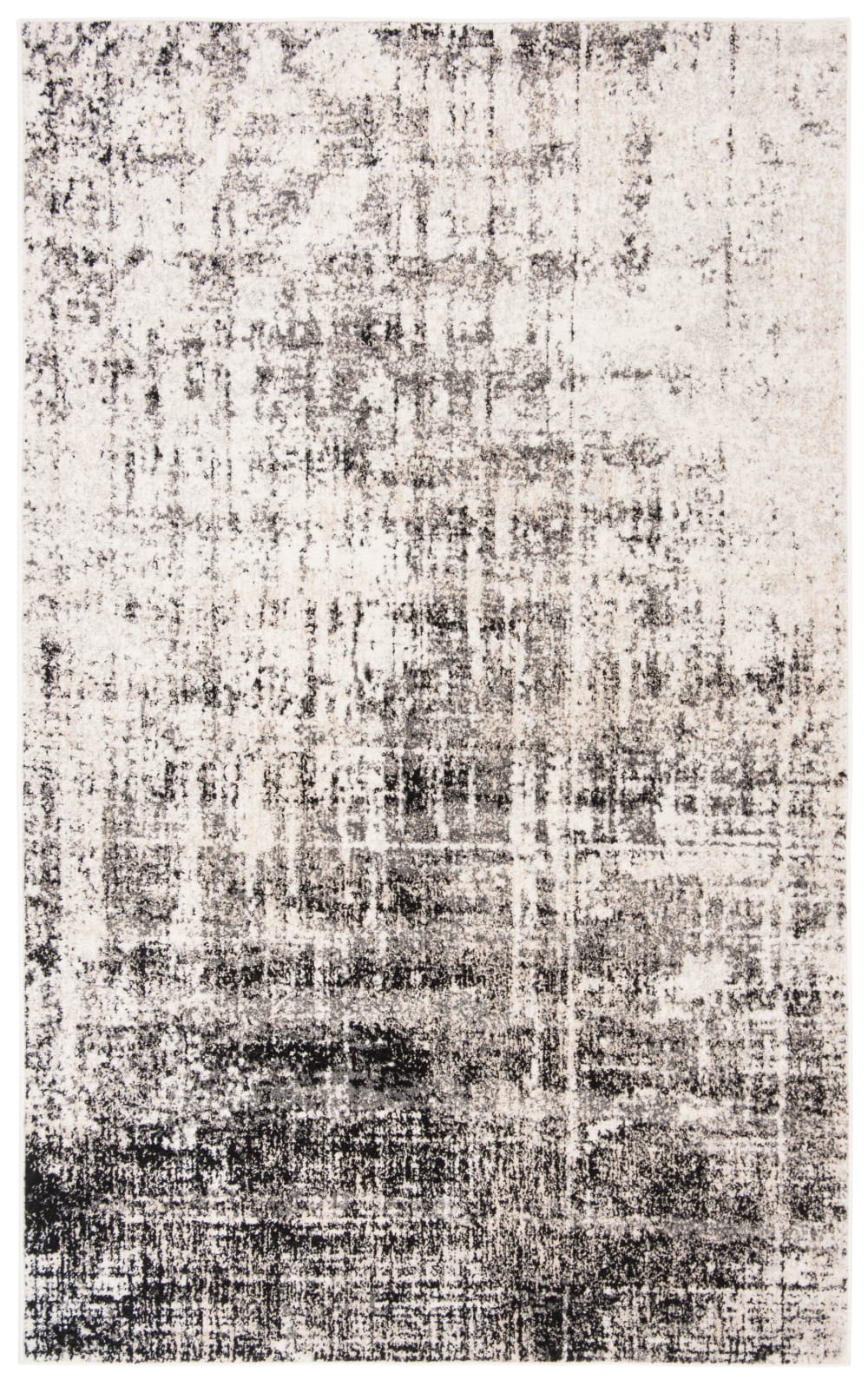 Tapis gris/noir 122 x 183 cm
