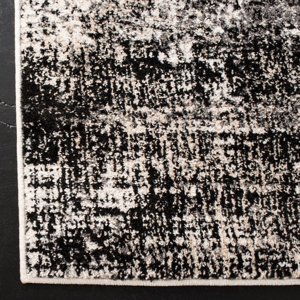 Tapis contemporain en polypropylène argent/noir, 122 x 183 cm — vue 4