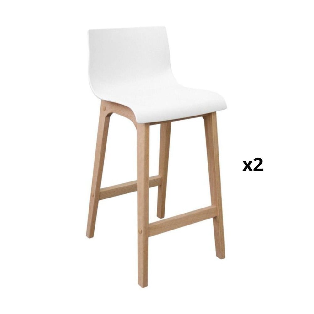 Lot de tabourets de bar en chêne 65cm