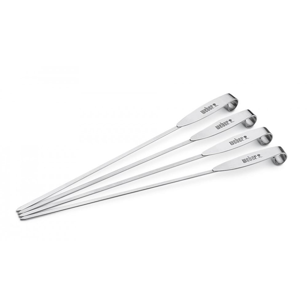 Set de 4 pics à brochette en acier inoxydable